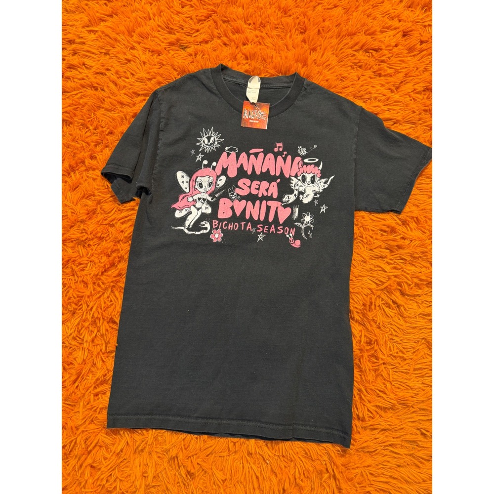Karol G Manana Sera Bonito Bichota Season Graphic T-Shirt Black Small NEW